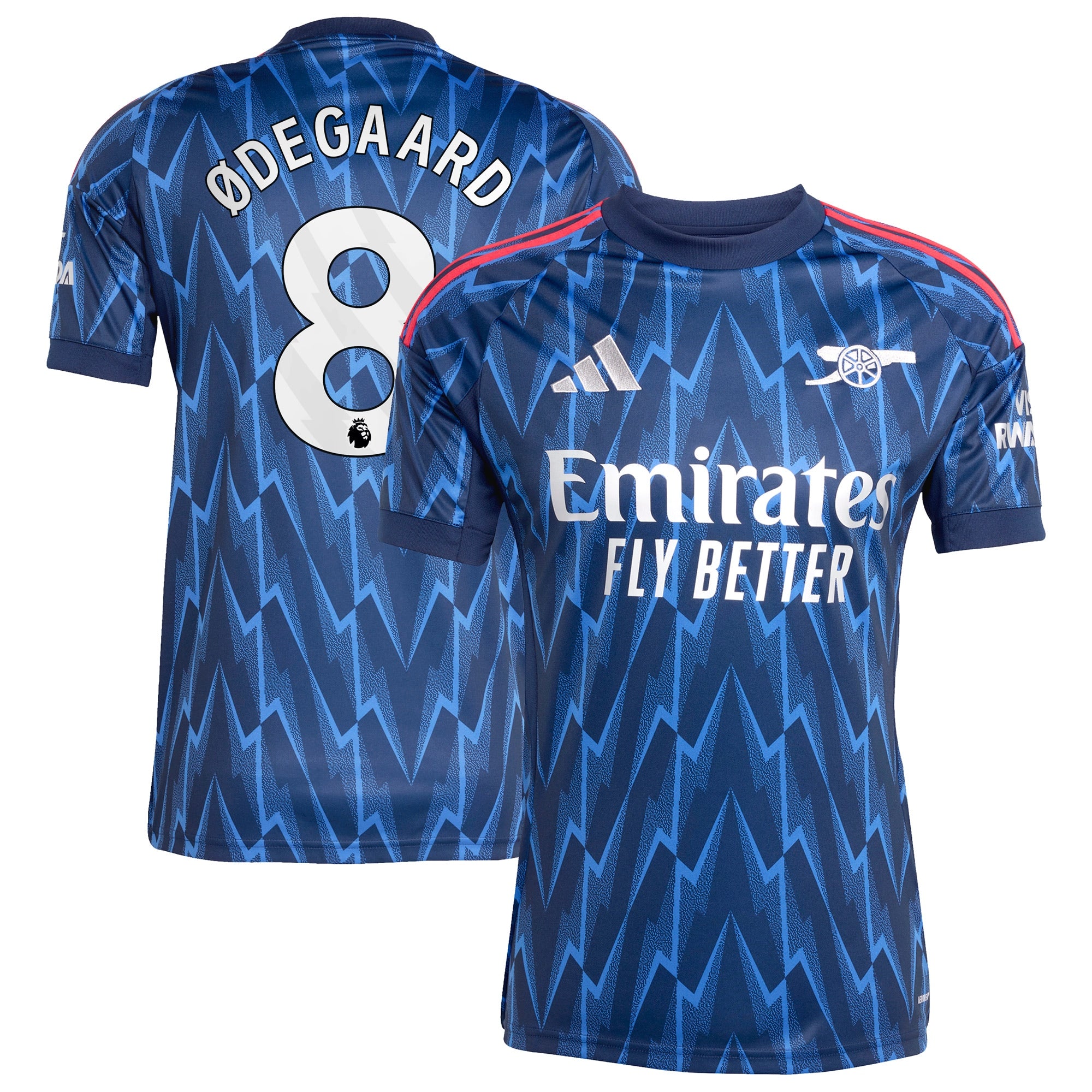 Martin Ødegaard Arsenal adidas 2025/26 Home Replica Player Jersey - Red/Blue