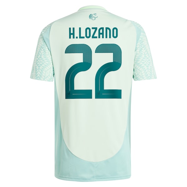 Hirving Lozano Mexico National Team adidas 2024 Away Replica Player Jersey - Green/Burgundy