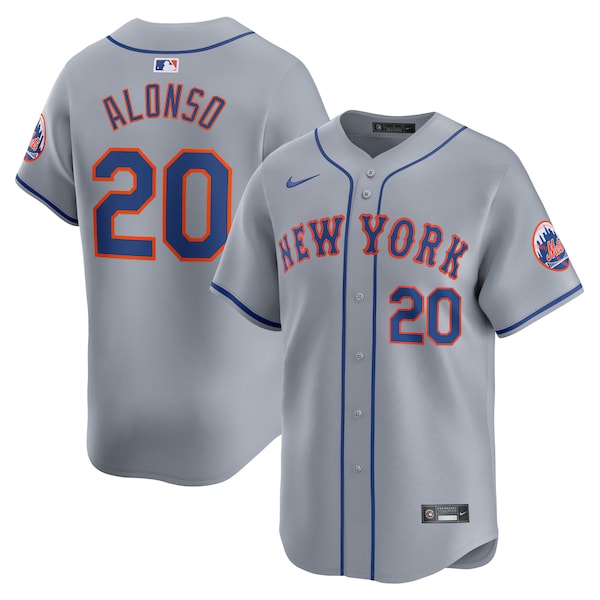 Pete Alonso New York Mets Nike Away Limited Player Jersey - Gray/White
