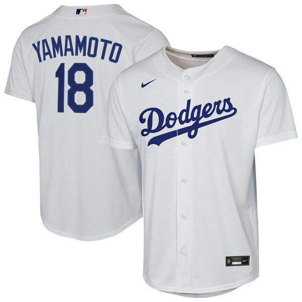 Yoshinobu Yamamoto Los Angeles Dodgers Nike Youth Home Replica Player Jersey - White