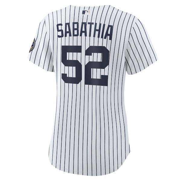 CC Sabathia New York Yankees Nike Women's 2025 Baseball Hall of Fame Replica Jersey - White