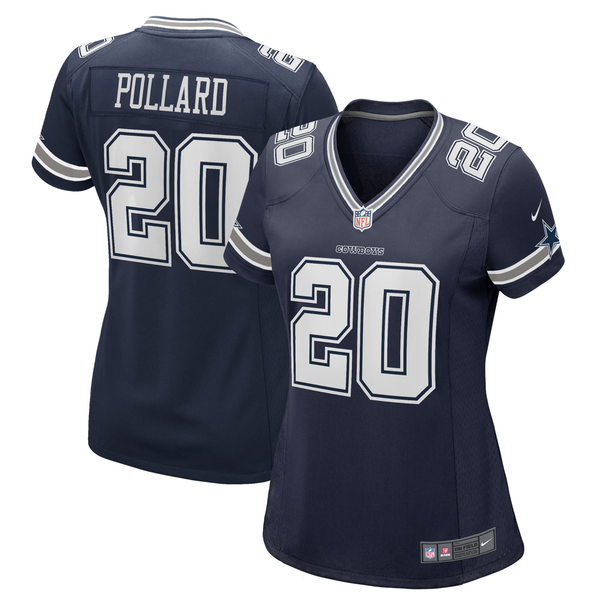 Tony Pollard Dallas Cowboys Nike Women's Game Player Jersey - White/Navy
