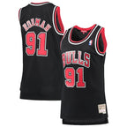 Dennis Rodman Chicago Bulls Women's  Hardwood Classics Swingman Jersey - Black
