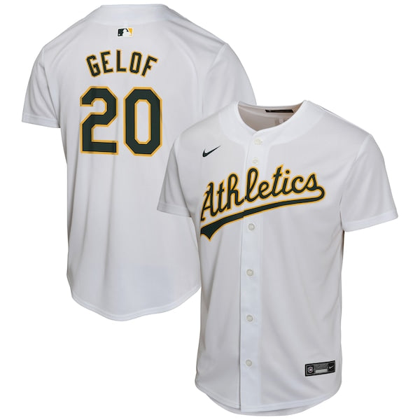 Zack Gelof Oakland Athletics Nike Youth Home Game Player Jersey - Gray