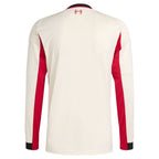 Liverpool adidas 2025/26 Away Replica Long Sleeve Jersey - White/Red/Green