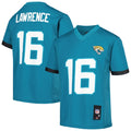 Trevor Lawrence Jacksonville Jaguars Youth  Replica Player Jersey - Teal