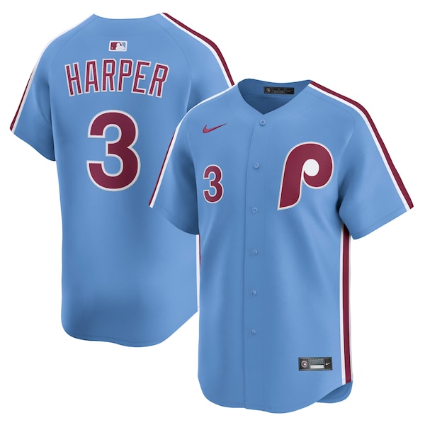 Bryce Harper Philadelphia Phillies Nike Alternate Limited Player Jersey - Light Blue