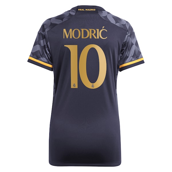 Luka Modric Los Merengues adidas Women's 2023/24 Away Replica Player Jersey - Navy/White