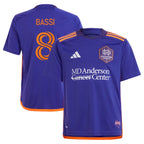 Amine Bassi Houston Dynamo FC adidas Youth 2024 Still Holdin' Replica Player Jersey – Purple