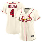 Yadier Molina St. Louis Cardinals Nike Women's Alternate Replica Player Jersey - Cream