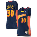 Stephen Curry Golden State Warriors  Women's 2009-10 Hardwood Classics Swingman Jersey - Navy