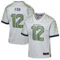 12s Seattle Seahawks Nike Youth 2025 Rivalries Collection Game Jersey - Wolf Gray