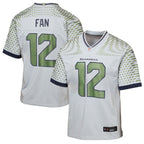12s Seattle Seahawks Nike Youth 2025 Rivalries Collection Game Jersey - Wolf Gray
