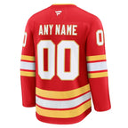 Calgary Flames  Home Premium Custom Jersey - Red/Black/White
