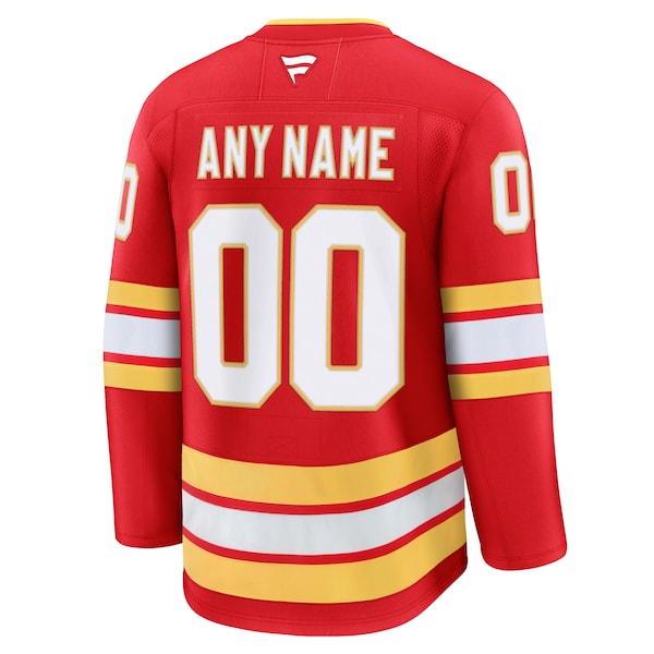Calgary Flames  Home Premium Custom Jersey - Red/Black/White
