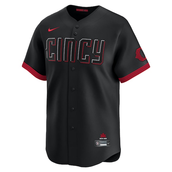 Barry Larkin Cincinnati Reds Nike City Connect Limited Jersey - Black