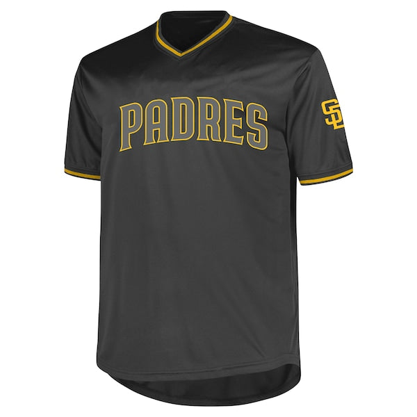San Diego Padres Profile Big & Tall Pop Fashion Jersey - Charcoal