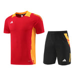 Adidas Short Sleeve Training Jersey Set - AD08- Red/Yellow