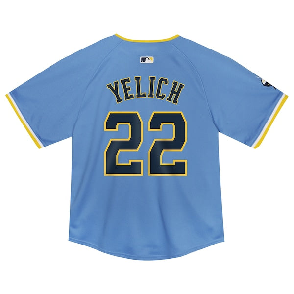 Christian Yelich Milwaukee Brewers Nike Toddler City Connect Limited Player Jersey - Powder Blue