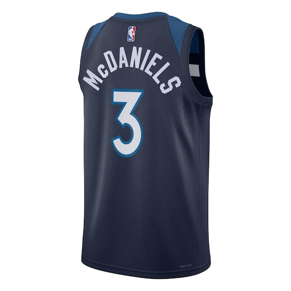 Jaden McDaniels Minnesota Timberwolves Nike Unisex Swingman Jersey - Icon Edition - Navy