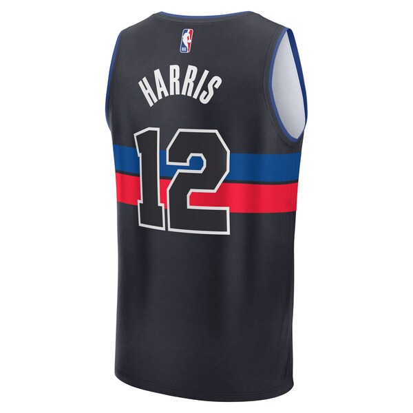 Tobias Harris Detroit Pistons  Fast Break Player Jersey - Statement Edition - Black