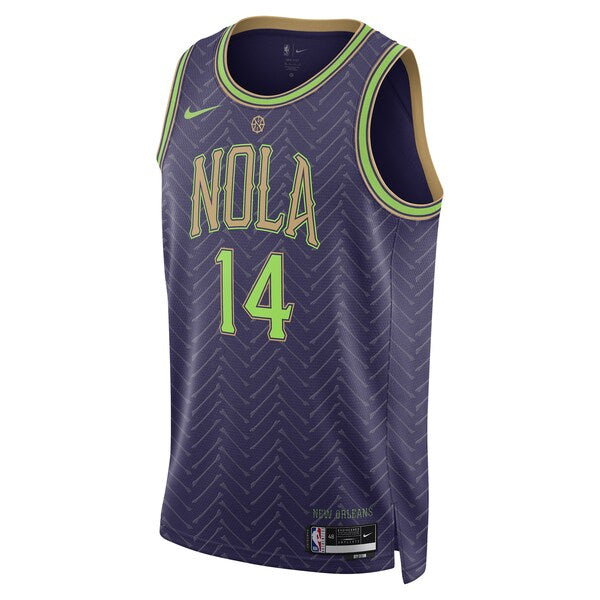 Brandon Ingram New Orleans Pelicans Nike Unisex 2024/25 Swingman Player Jersey - City Edition - Purple