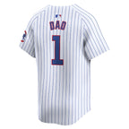 Chicago Cubs Nike #1 Dad Home Limited Jersey - White