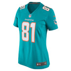 Durham Smythe Miami Dolphins Nike Women's Game Jersey - Aqua