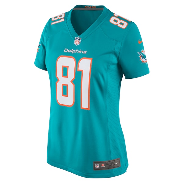 Durham Smythe Miami Dolphins Nike Women's Game Jersey - Aqua