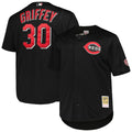 Ken Griffey Jr. Cincinnati Reds Big & Tall Cooperstown Collection Batting Practice Replica Jersey - Black