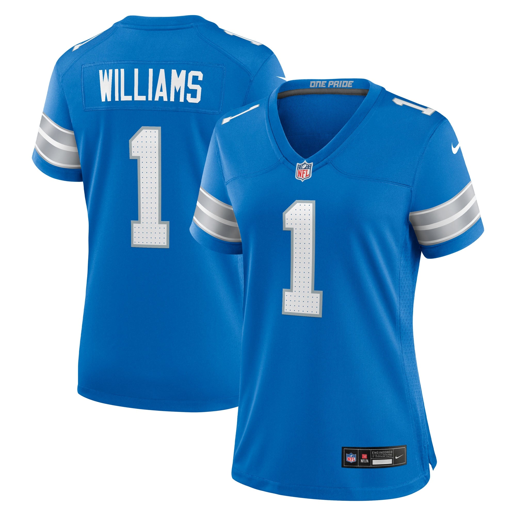 Jameson Williams Detroit Lions Nike Women's 2nd Alternate Game Player Jersey - Black/Blue