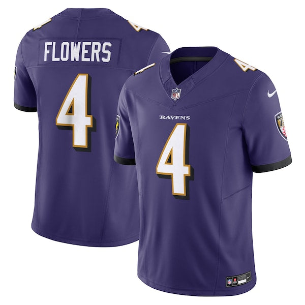 Zay Flowers Baltimore Ravens Nike Vapor F.U.S.E. Limited Jersey - Purple/Black