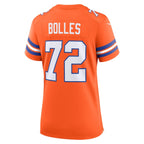 Garrett Bolles Denver Broncos Nike Women's Mile High Collection 1977 Throwback Player Game Jersey - Orange