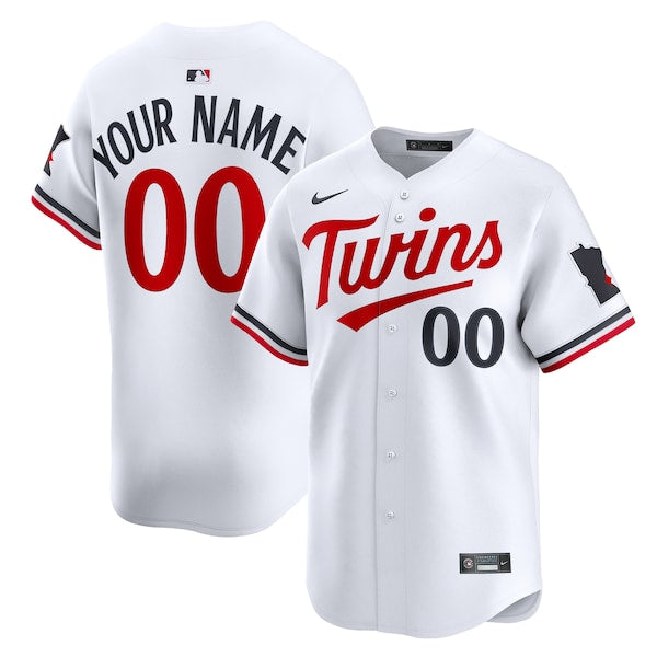 Minnesota Twins Nike Home Limited Custom Jersey - White