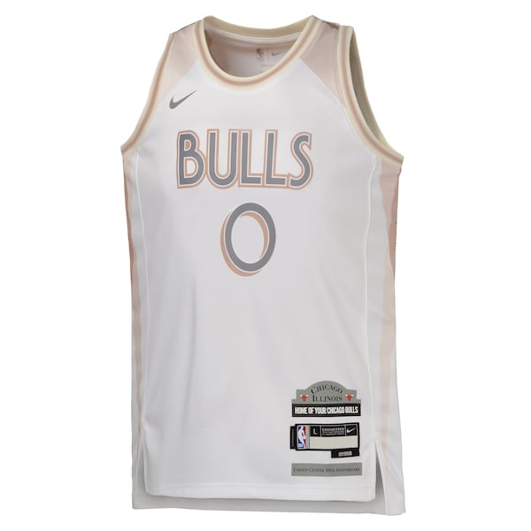 Coby White Chicago Bulls Nike Youth 2024/25 Swingman Player Jersey - City Edition - White