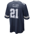 Ezekiel Elliott Dallas Cowboys Nike Game Team Jersey - Navy/White