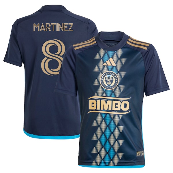 Jose Martinez Philadelphia Union adidas Youth 2024 The XV Kit Replica Player Jersey – Navy