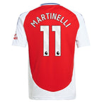 Gabriel Martinelli Arsenal adidas Youth 2024/25 Home Replica Player Jersey – Red