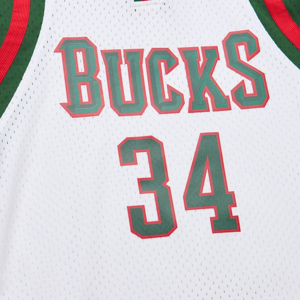 Giannis Antetokounmpo Milwaukee Bucks 2013/14 Hardwood Classics Swingman Jersey - White