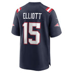 Ezekiel Elliott New England Patriots Nike Game Player Jersey - Navy/Red/White