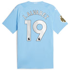 Julián Álvarez Manchester City Puma 2023/24 Home Authentic Player Jersey - Sky Blue