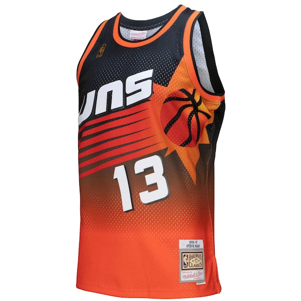 Steve Nash Phoenix Suns 1996/97 Hardwood Classics Fadeaway Swingman Player Jersey - Orange/Black