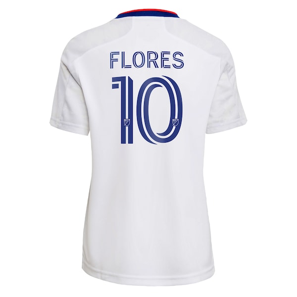 Edison Flores D.C. United adidas Women's 2021 The Marble Replica Player Jersey - White