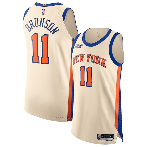 Jalen Brunson New York Knicks Nike Unisex 2025/26 Authentic Jersey - City Edition - Cream