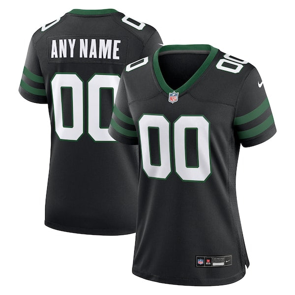 New York Jets Nike Women's Alternate Custom Game Jersey - Legacy Black