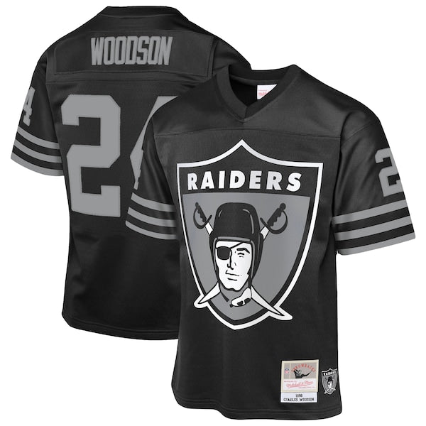 Charles Woodson Las Vegas Raiders  Youth 1998 Throwback Fashion Jersey - Black