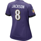 Lamar Jackson Baltimore Ravens Nike Women's Game Jersey - Purple