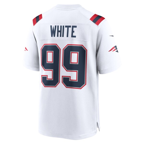 Keion White New England Patriots Nike  Game Jersey -  White