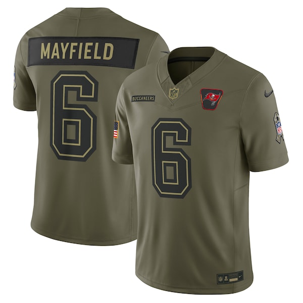 Baker Mayfield Tampa Bay Buccaneers Nike 2025 Salute to Service Limited Jersey - Olive