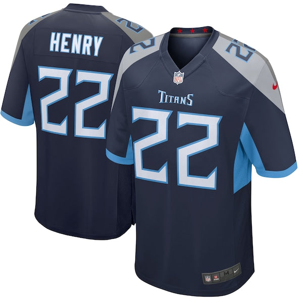 Derrick Henry Tennessee Titans Nike Youth Game Jersey - Navy/Light Blue/White